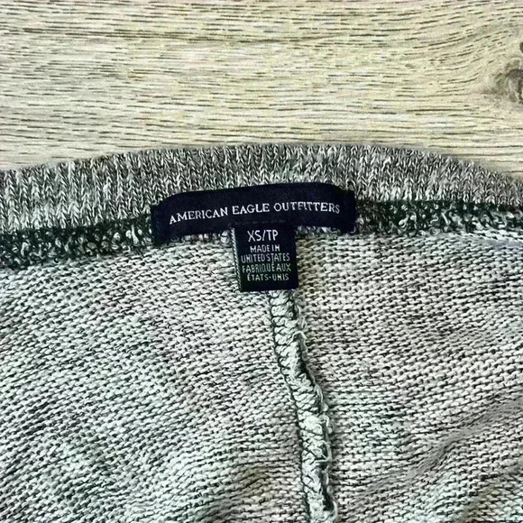 American Eagle Grey Open Front Cardigan Size XS - Picture 5 of 8